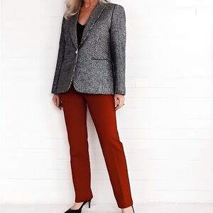 NWT J. Crew Factory Petite sparkle houndstooth one-button blazer 6P